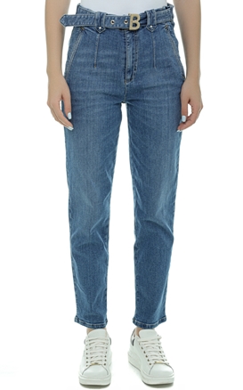 BLUGIRL-Jeans tigareta cu catarama